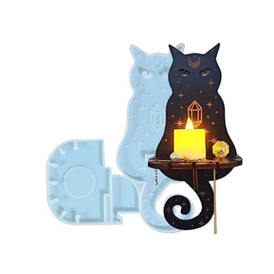 Candle Mold Silicone - Moldes de Silicone para Resina, Moldes