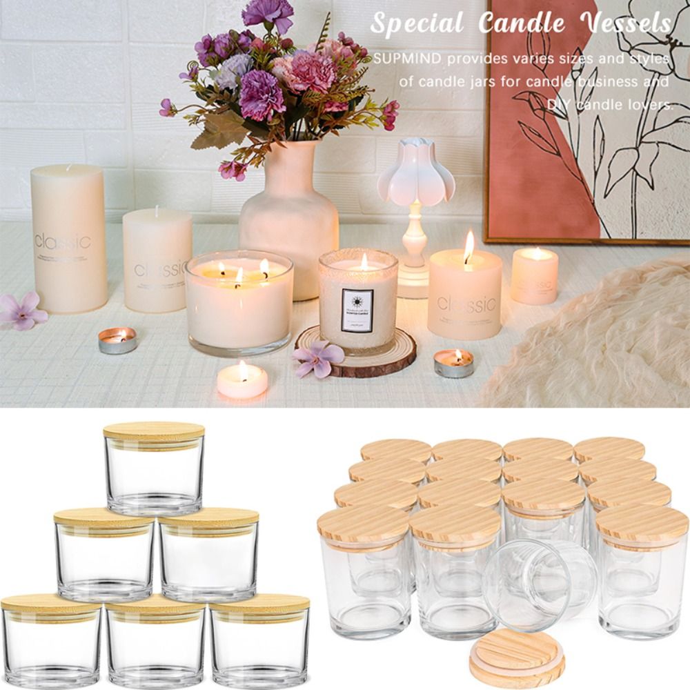 Candle Making Pot - Frascos De Vela De Vidro Claro