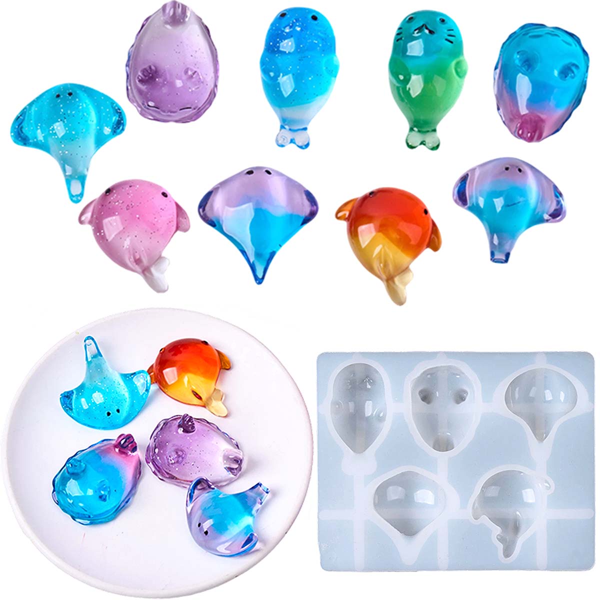 Candle Making Items - Molde de Silicone 3D de Raia