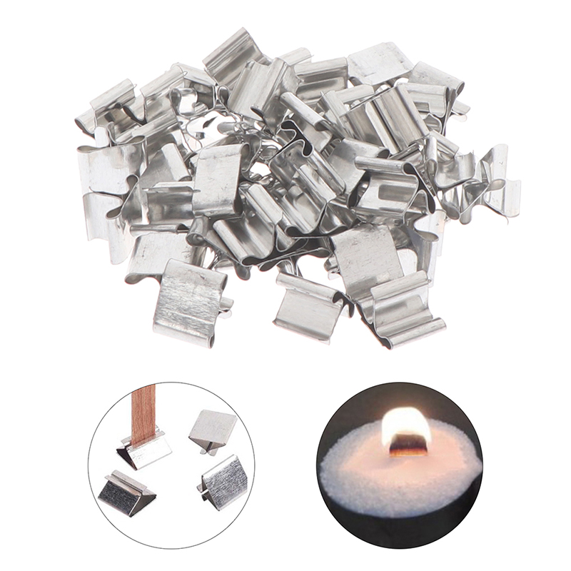 Candle Making Kit - 50 Peças de Suportes de Ferro