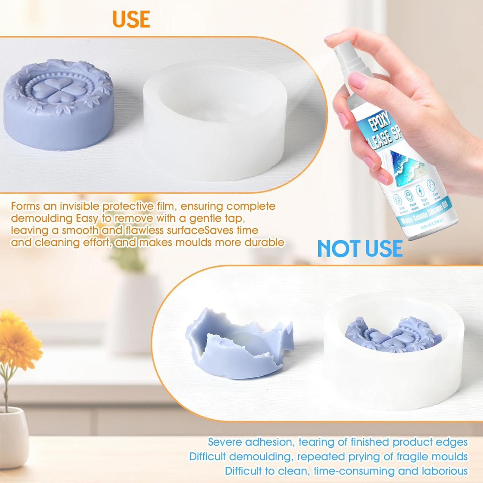 Spray Desmoldante de Silicone  - Candle Mold Silicone avaliação e preço