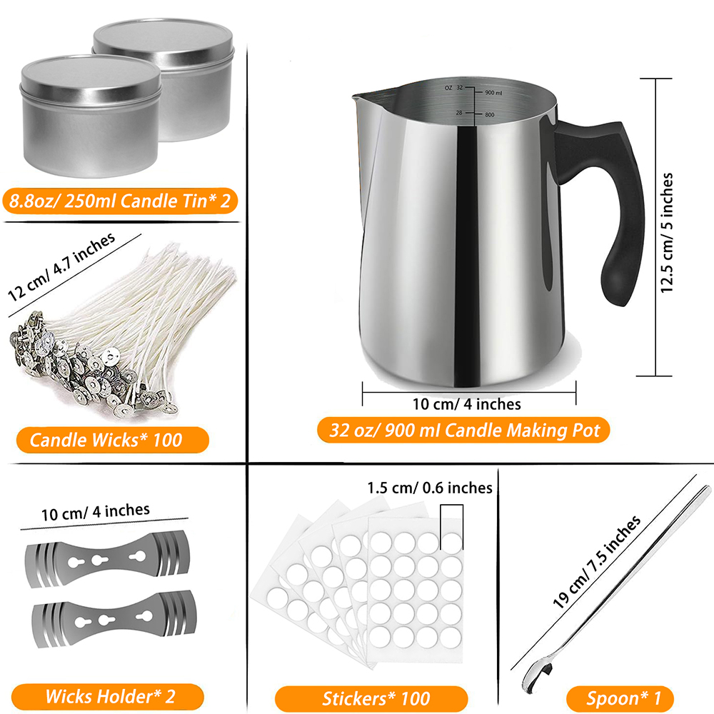 Kit inicial para fazer velas,  - Candle Making Pot avaliação e preço