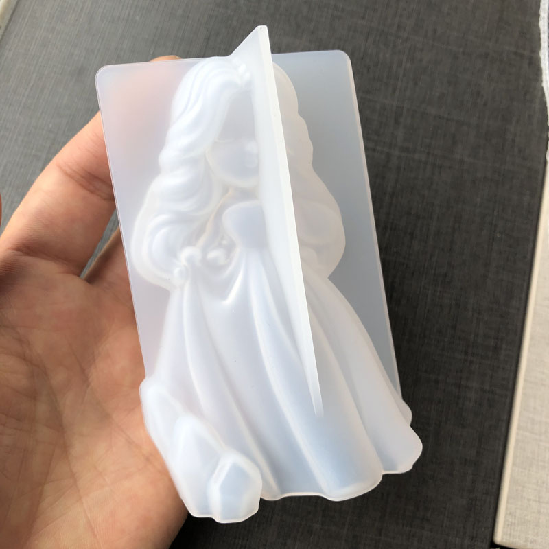 3d bonito princesa silicone ve - Candle Making Items avaliação e preço