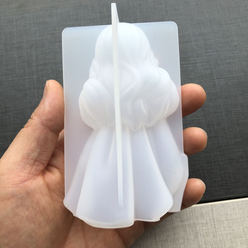 3d bonito princesa silicone ve - Candle Making Items avaliação e preço