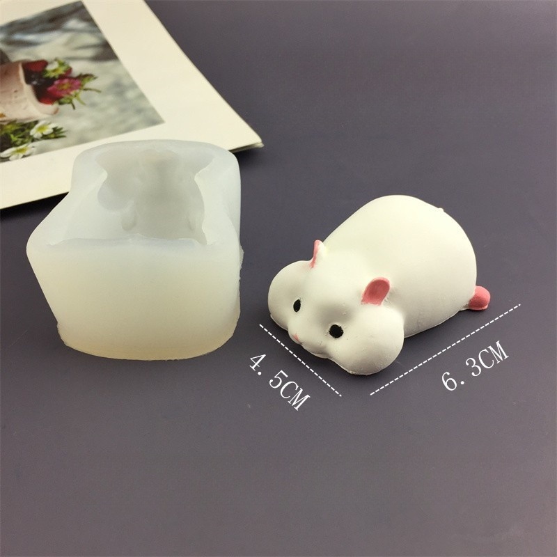 Diy bonito hamster molde pudim - Candle Mold Silicone avaliação e preço
