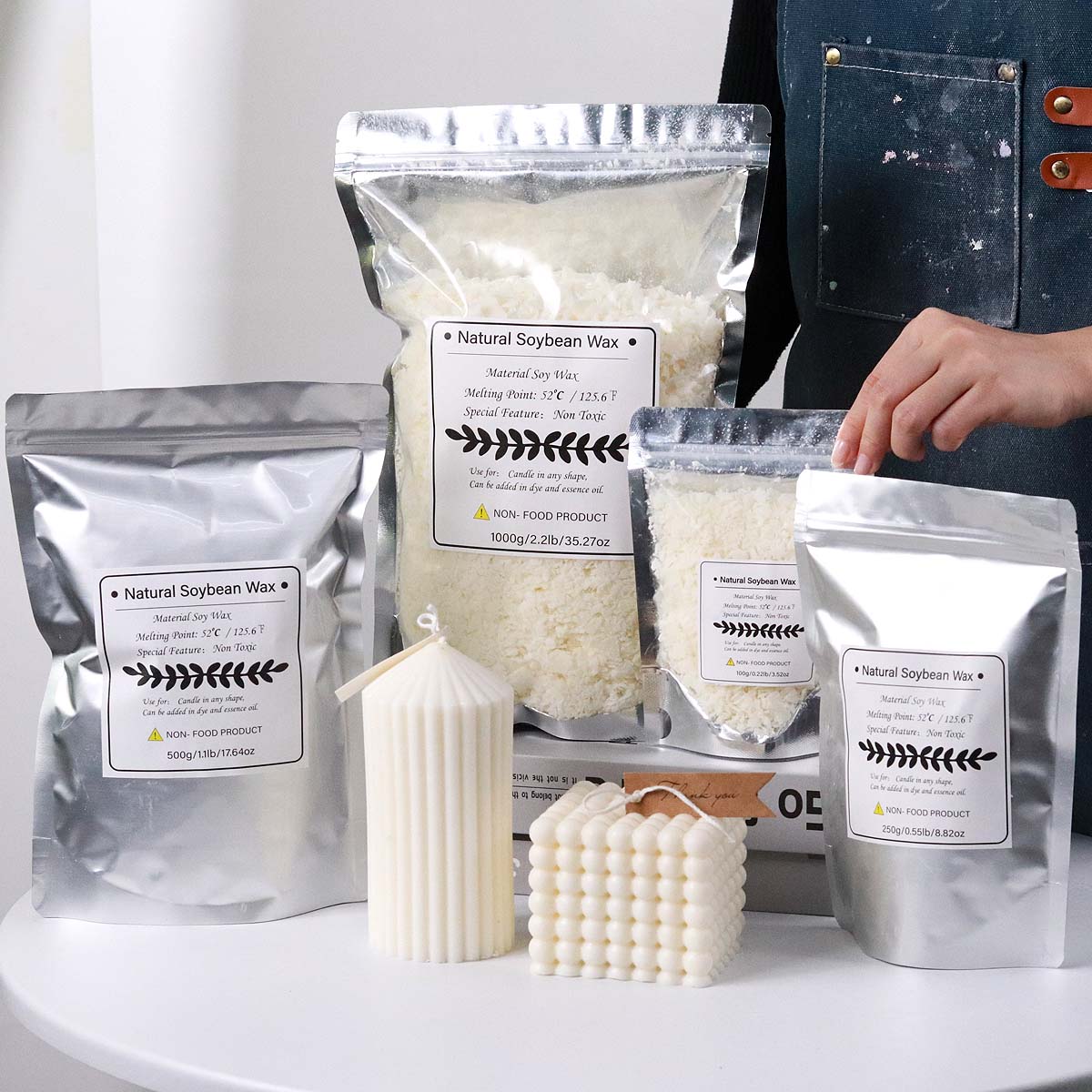 100/250/500/1000g flocos de ce - Candle Making Kit avaliação e preço