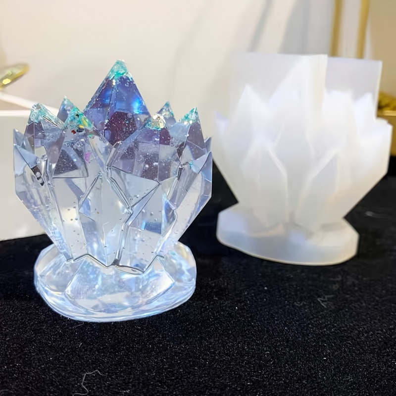 1pccristal cluster decorativo  - Candle Mold Silicone avaliação e preço