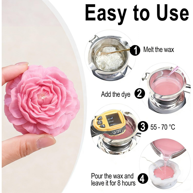 Conjunto de moldes de silicone - Candle Making Kit avaliação e preço