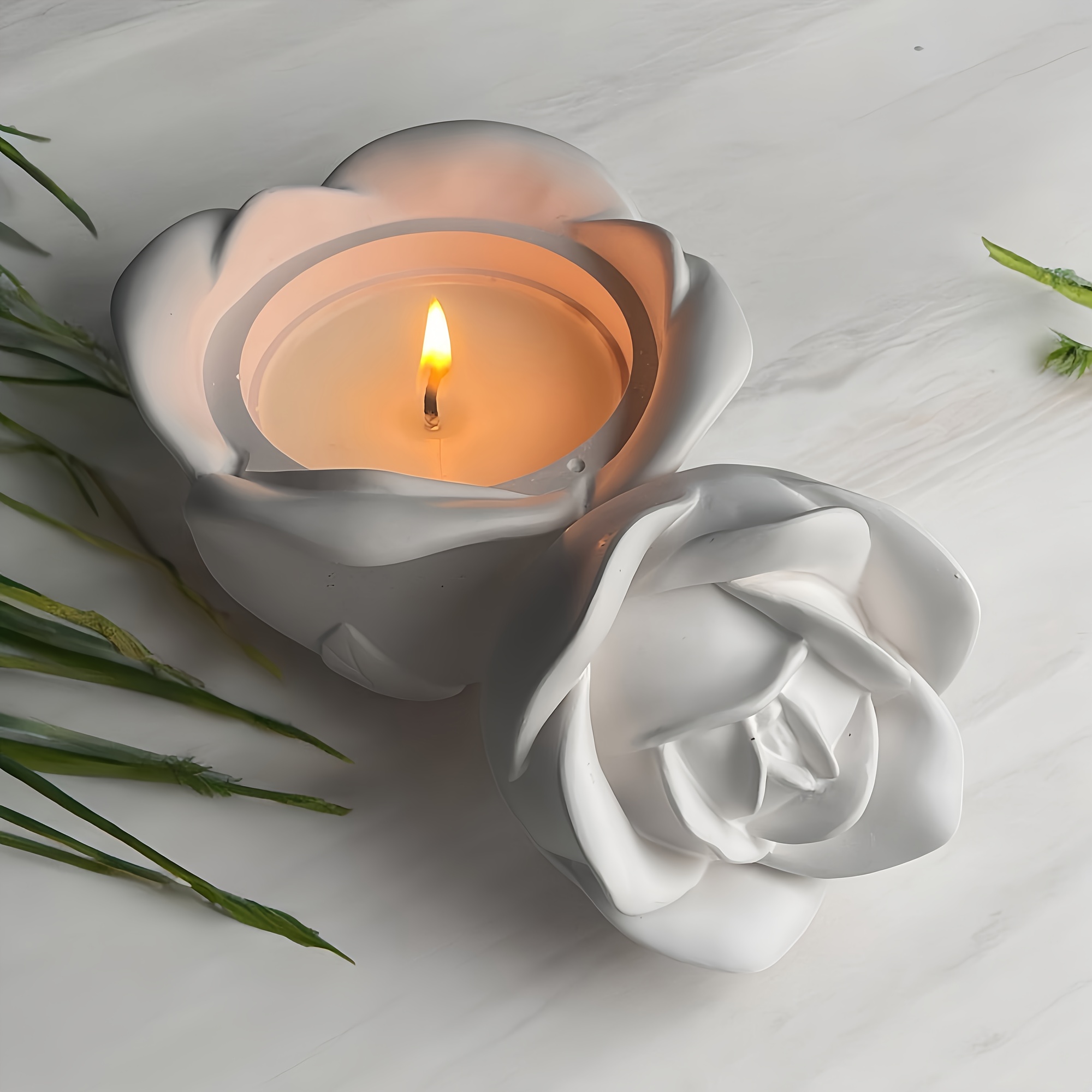 Conjunto de 2 peças de moldes  - Candle Mold Silicone avaliação e preço